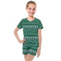 Christmas Knit Digital Kids  Mesh Tee and Shorts Set View1