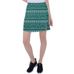 Christmas Knit Digital Tennis Skirt