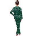 Christmas Knit Digital Kid s Satin Long Sleeve Pajamas Set View2