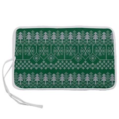 Christmas Knit Digital Pen Storage Case (m) by Mariart