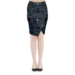 Mandala - 0007 - Complications Midi Wrap Pencil Skirt by WetdryvacsLair