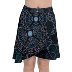 Mandala - 0007 - Complications Chiffon Wrap Front Skirt by WetdryvacsLair