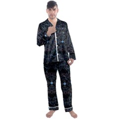 Mandala - 0007 - Complications Men s Long Sleeve Satin Pajamas Set by WetdryvacsLair