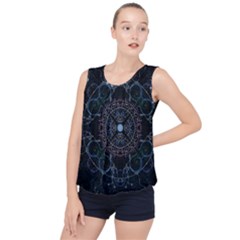 Mandala - 0007 - Complications Bubble Hem Chiffon Tank Top by WetdryvacsLair