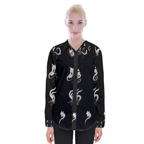 Katzen Cats Womens Long Sleeve Shirt by WetdryvacsLair