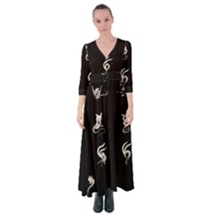 Katzen Cats Button Up Maxi Dress by WetdryvacsLair