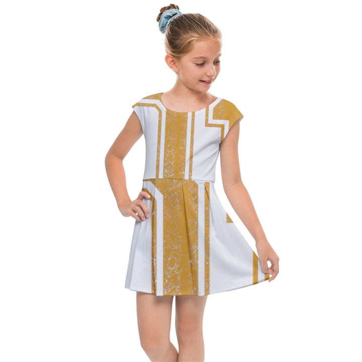 1 Best Dad Kids  Cap Sleeve Dress