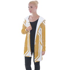 1 Best Dad Longline Hooded Cardigan