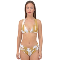 1 Best Dad Double Strap Halter Bikini Set