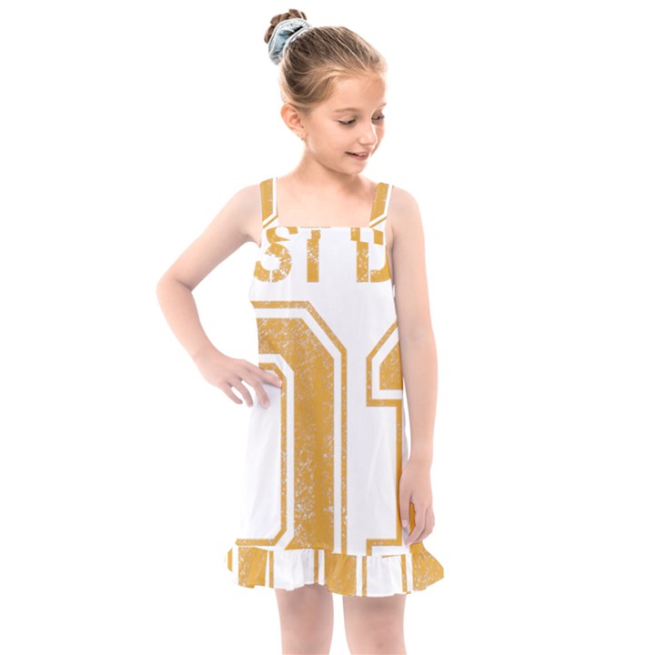 1 Best Dad Kids  Overall Dress