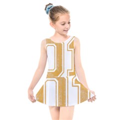 1 Best Dad Kids  Skater Dress Swimsuit