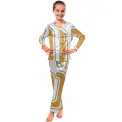 1 Best Dad Kid s Satin Long Sleeve Pajamas Set by blackacturus