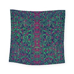 Tree Flower Paradise Of Inner Peace And Calm Pop-art Square Tapestry (small) by pepitasart