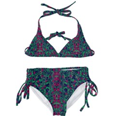 Tree Flower Paradise Of Inner Peace And Calm Pop-art Kids  Classic Bikini Set by pepitasart