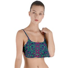 Tree Flower Paradise Of Inner Peace And Calm Pop-art Layered Top Bikini Top  by pepitasart