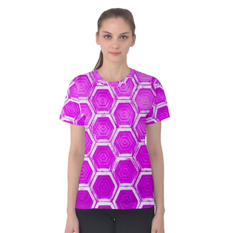 Hexagon Windows Women s Cotton Tee by essentialimage