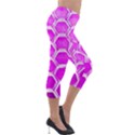 Hexagon Windows Lightweight Velour Capri Leggings  View4