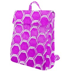 Hexagon Windows Flap Top Backpack by essentialimage