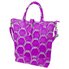 Hexagon Windows Buckle Top Tote Bag by essentialimage