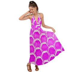 Hexagon Windows Backless Maxi Beach Dress by essentialimage