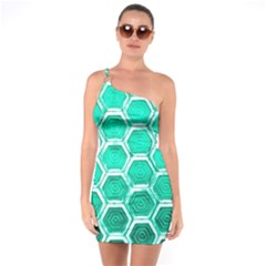 Hexagon Windows One Soulder Bodycon Dress by essentialimage