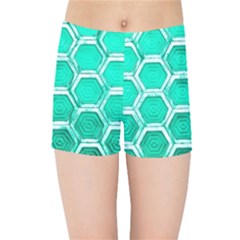 Hexagon Windows Kids  Sports Shorts by essentialimage