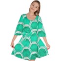 Hexagon Windows Velour Kimono Dress View1