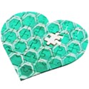 Hexagon Windows Wooden Puzzle Heart View2