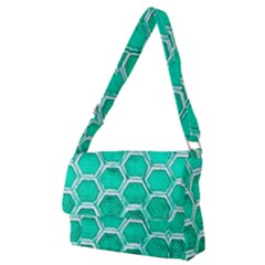 Hexagon Windows Full Print Messenger Bag (m) by essentialimage