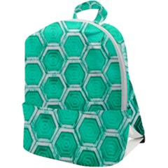 Hexagon Windows Zip Up Backpack