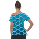 Hexagon Windows Off Shoulder Tie-Up Tee View2