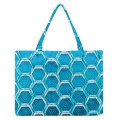 Hexagon Windows Zipper Medium Tote Bag by essentialimage