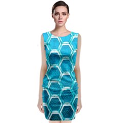 Hexagon Windows Sleeveless Velvet Midi Dress by essentialimage