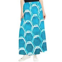 Hexagon Windows Maxi Chiffon Skirt