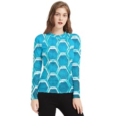 Hexagon Windows Women s Long Sleeve Rash Guard by essentialimage