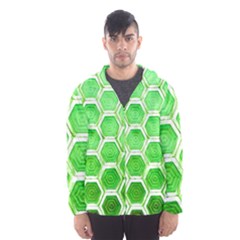 Hexagon Windows Men s Hooded Windbreaker by essentialimage