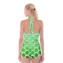 Hexagon Windows Boyleg Halter Swimsuit  View2