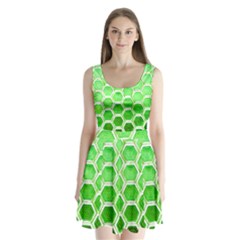 Hexagon Windows Split Back Mini Dress  by essentialimage