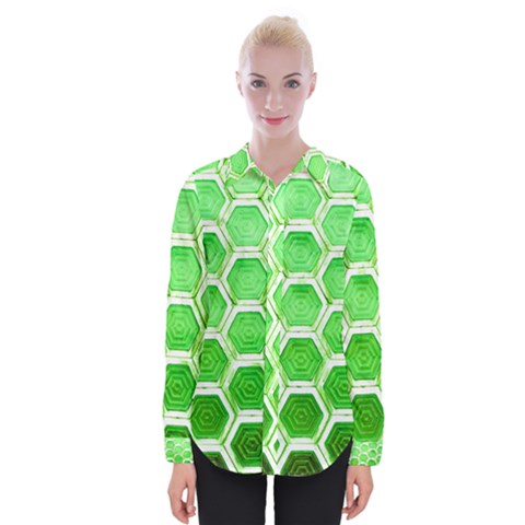 Hexagon Windows Womens Long Sleeve Shirt by essentialimage