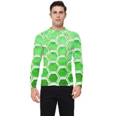 Hexagon Windows Men s Long Sleeve Rash Guard by essentialimage