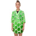 Hexagon Windows Half Sleeve Chiffon Kimono View1