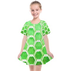 Hexagon Windows Kids  Smock Dress by essentialimage