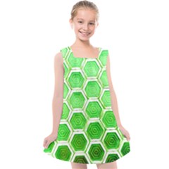 Hexagon Windows Kids  Cross Back Dress by essentialimage