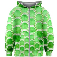 Hexagon Windows Kids  Zipper Hoodie Without Drawstring by essentialimage