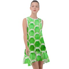 Hexagon Windows Frill Swing Dress by essentialimage