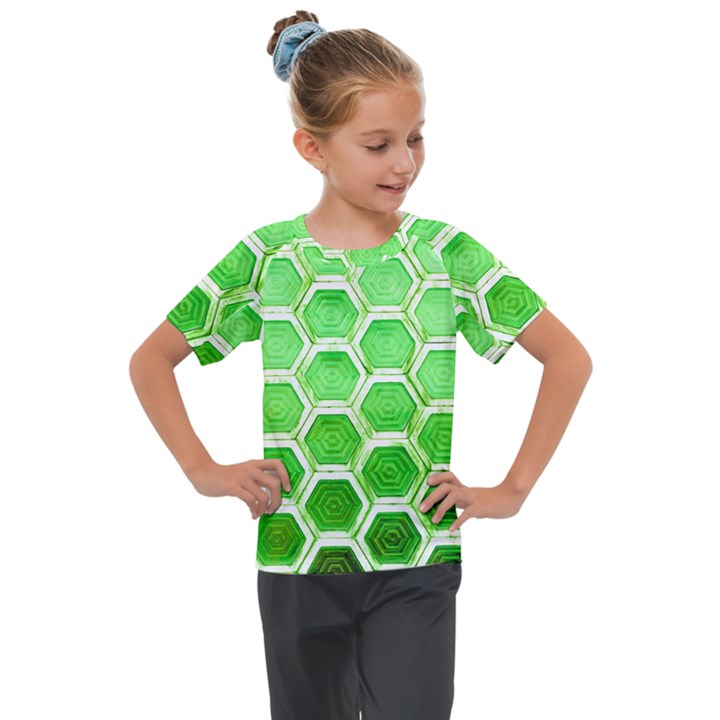 Hexagon Windows Kids  Mesh Piece Tee