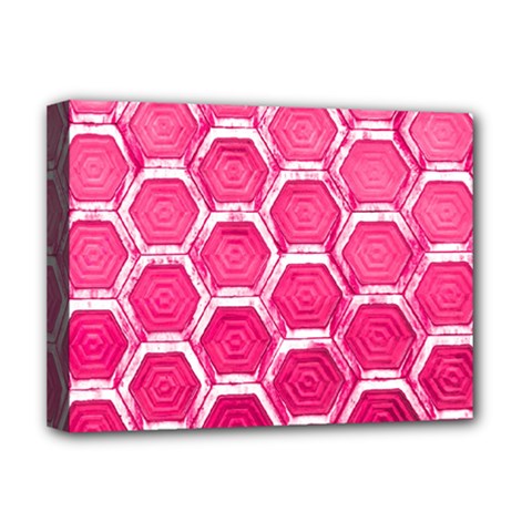 Hexagon Windows Deluxe Canvas 16  X 12  (stretched)  by essentialimage