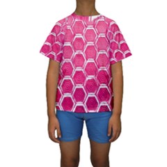 Hexagon Windows Kids  Short Sleeve Swimwear by essentialimage