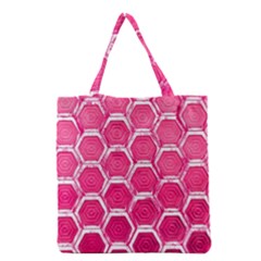 Hexagon Windows Grocery Tote Bag by essentialimage