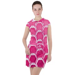 Hexagon Windows Drawstring Hooded Dress by essentialimage